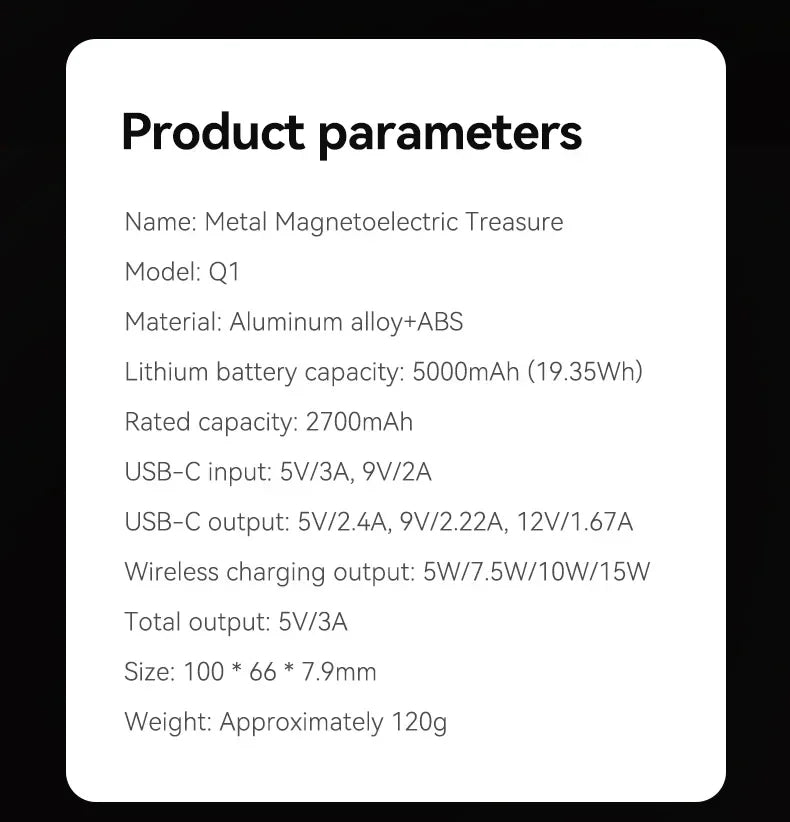 Lenovo 10000mah Ultra-thin Power Bank Magnetic Wireless Digital Display Fast Charging External Battery For Magsafe For Iphone