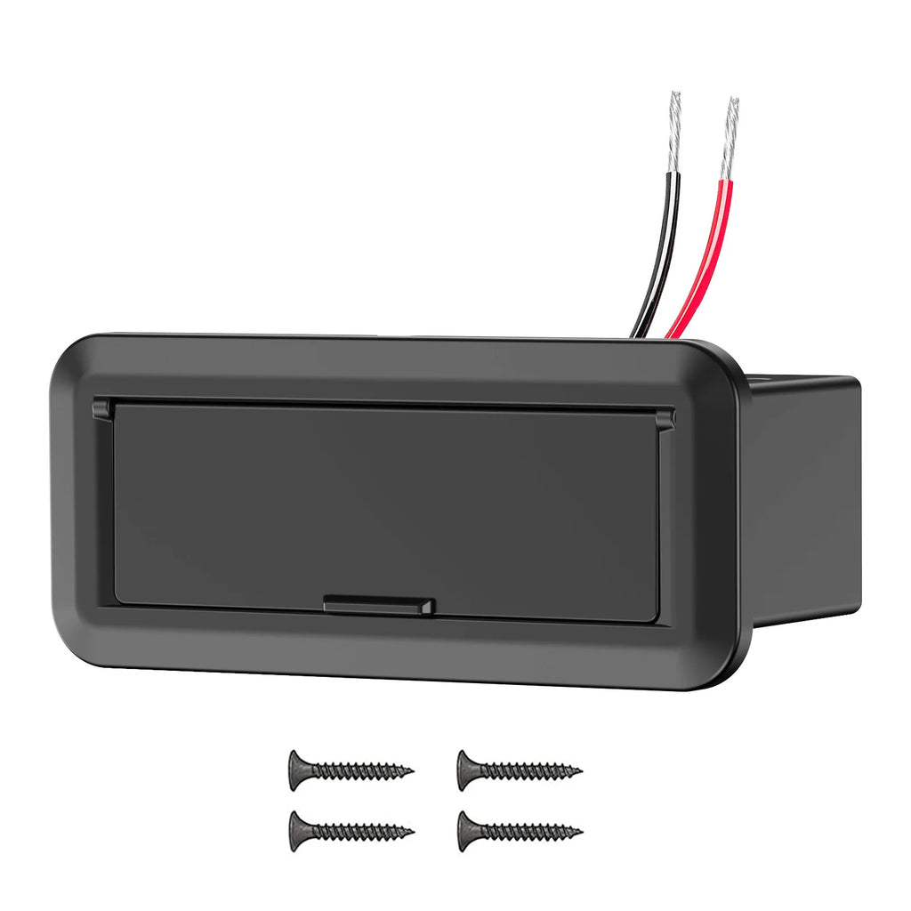 12V 3 Port Car Cigarette Lighter Socket Dual PD3.0 USB Outlet Car Charger Port with ON-OFF Switch for Marine Bus Boat Marine RV