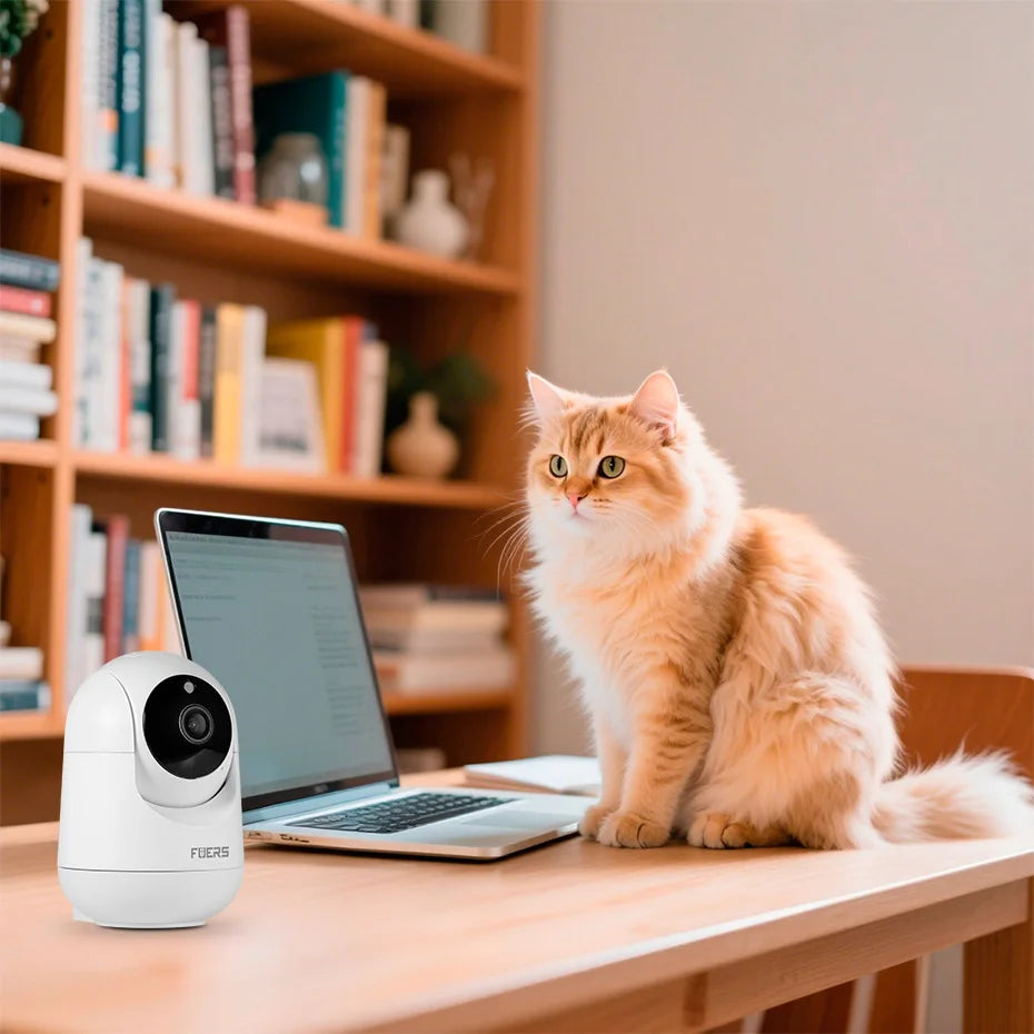 FUERS 5MP HD Indoor Security WIFI Camera For Baby Monitor Dog Camera Motion Detection Tuya Smart Home Works With Alexa
