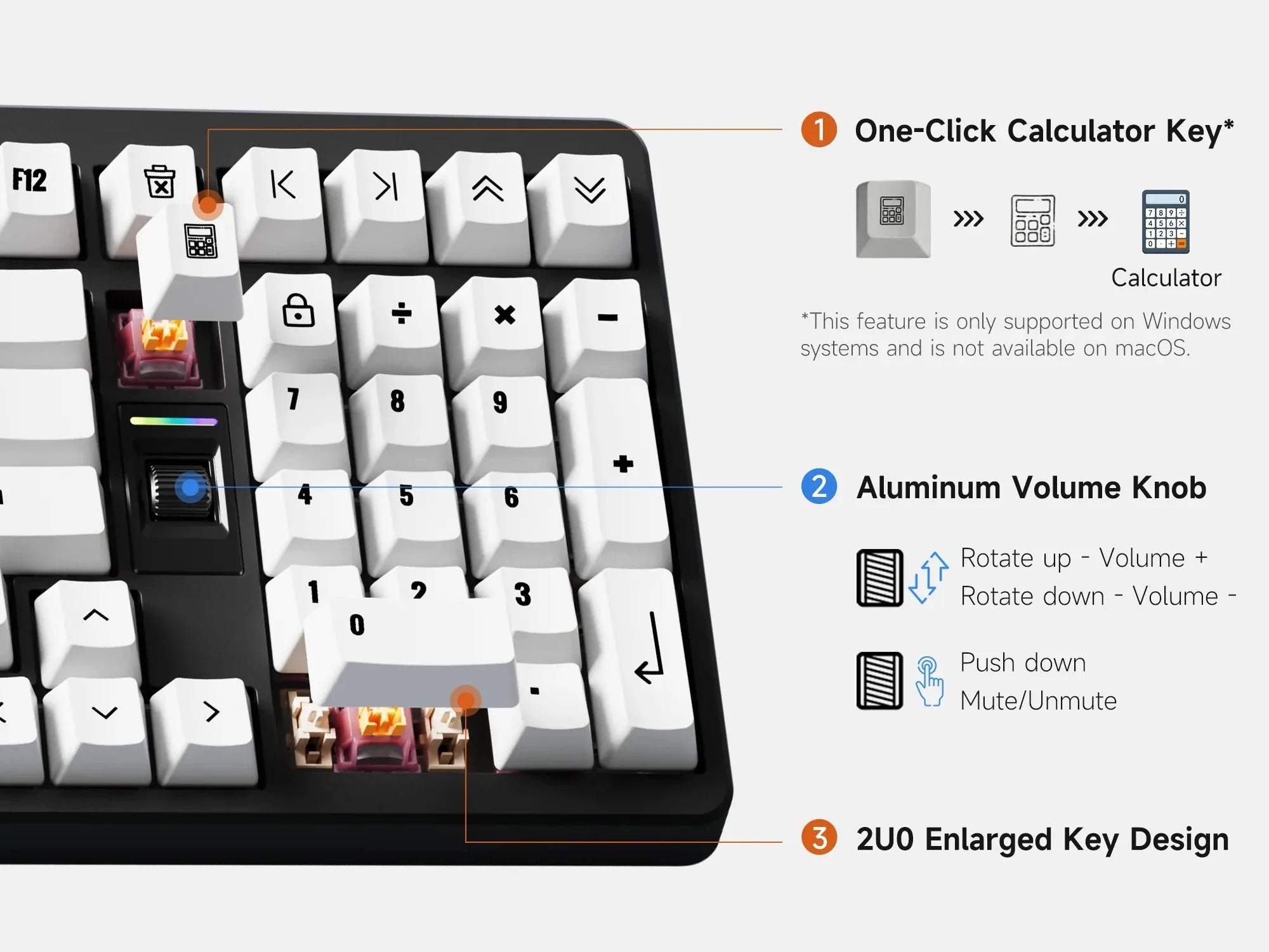 MCHOSE x Unbox Therapy - UT98 Gaming Mechanical Keyboard Wireless Quiet Offices KeyboardRGB Backlit Customized Silent Keyboard
