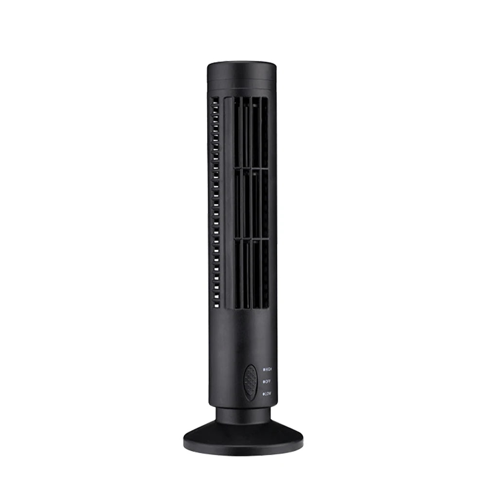 LED Tower Fan Bladeless Tower Fan 90 Degree Oscillating Quiet Portable USB Electric Desk Fan with Light for Home Bedroom Office