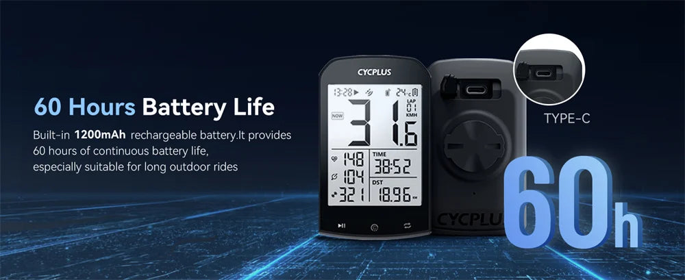 CYCPLUS M1 GPS Bicycle Computer Cycling Speedometer Bluetooth 5.0 ANT+ Ciclismo Speed Meter for Garmin Zwift Bike Accessories