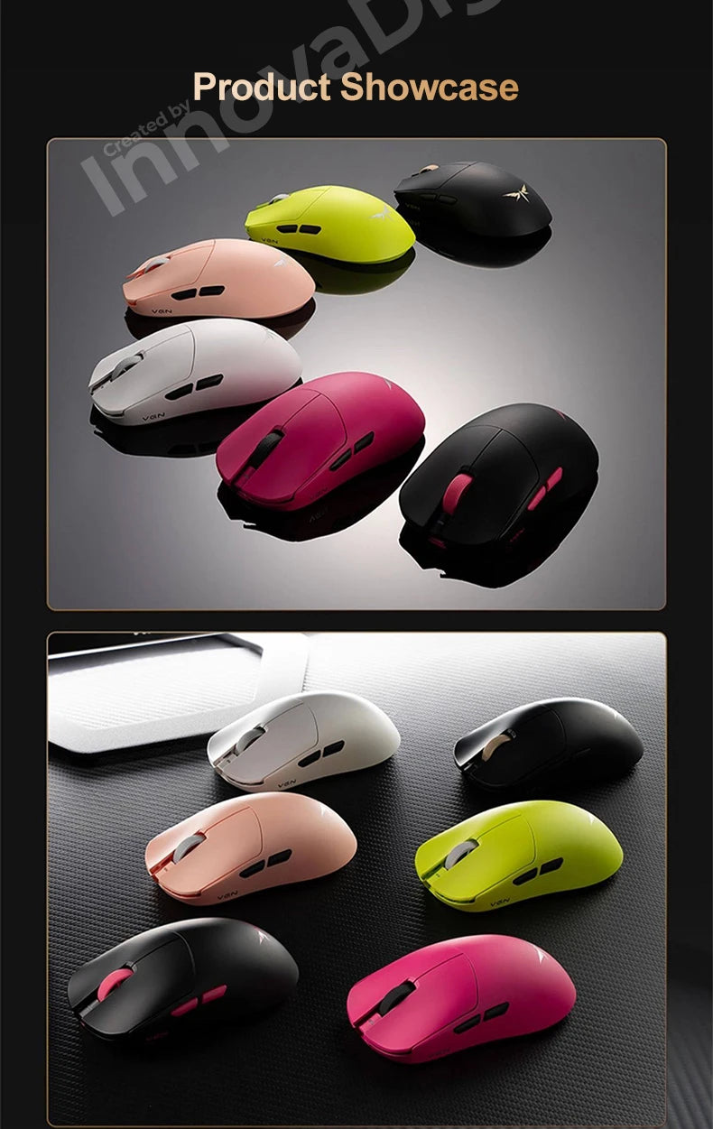 VGN Dragonfly F2 Pro Max Ultra F2 Master Wireless Gaming Mouse PAW3395 PAW3950 8K Superlight Tri-Mode Esports FPS Mice Bluetooth