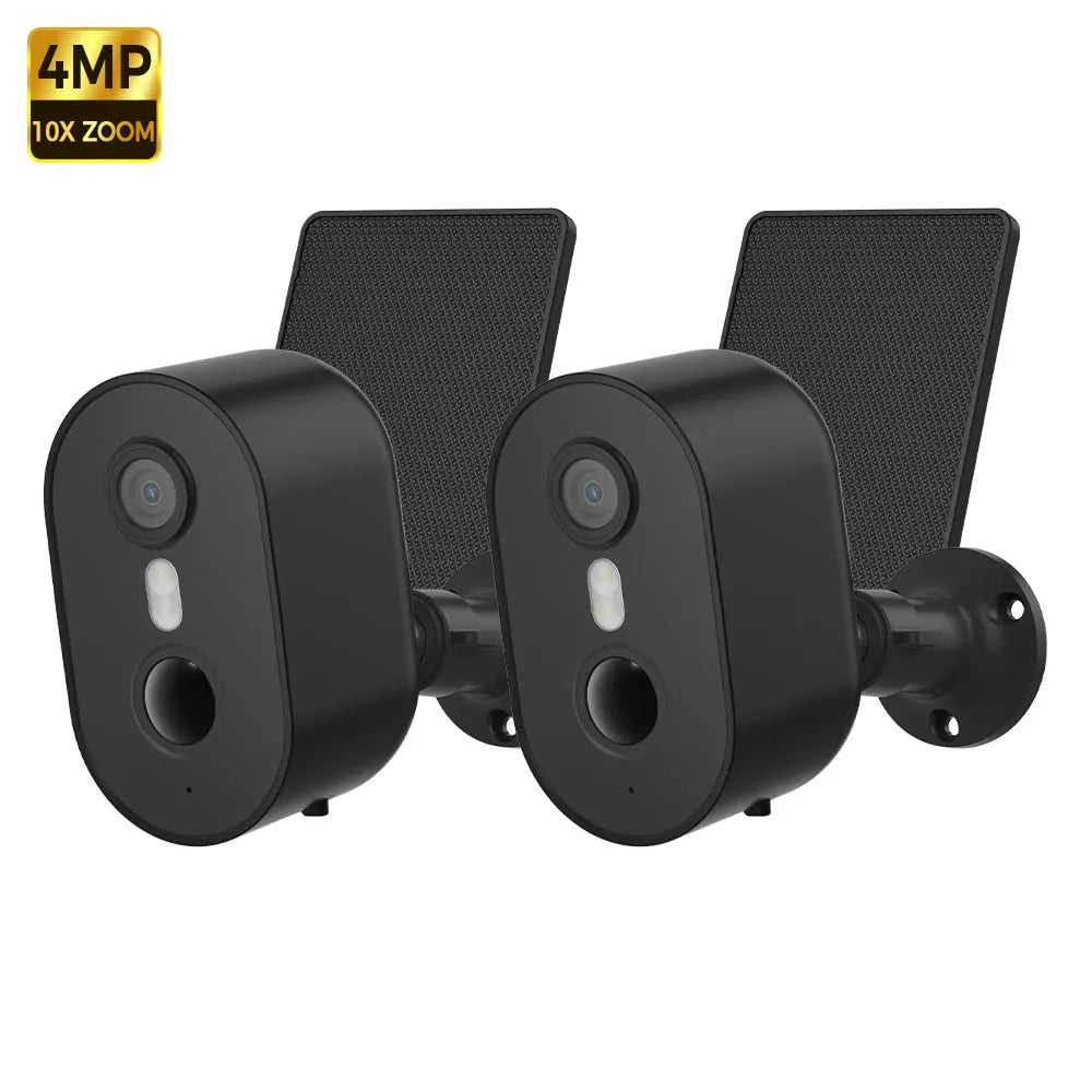 ALEVIO 2.5K Outdoor Solar Surveillance Camera WiFi Wireless Security Camera Ultra Standby AI Detection Color Vision Battery Cam