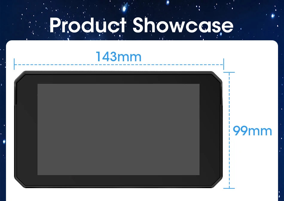 Jansite Dual Bluetooth Motorcycle Carplay Screen Navigation GPS Display IP67 Waterproof Support Helmet Intercom Moto Accessories