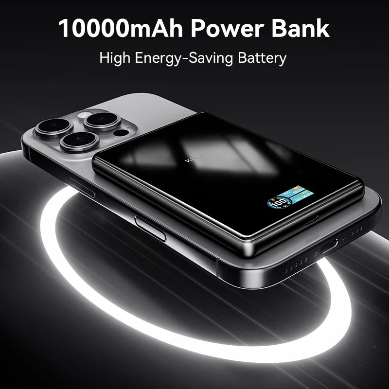 KUULAA Qi2 Magnetic Power Bank 10000mAh PD20W Portable Charger Wireless External Battery for iPhone17 16 15 14 Pro Max Powerbank