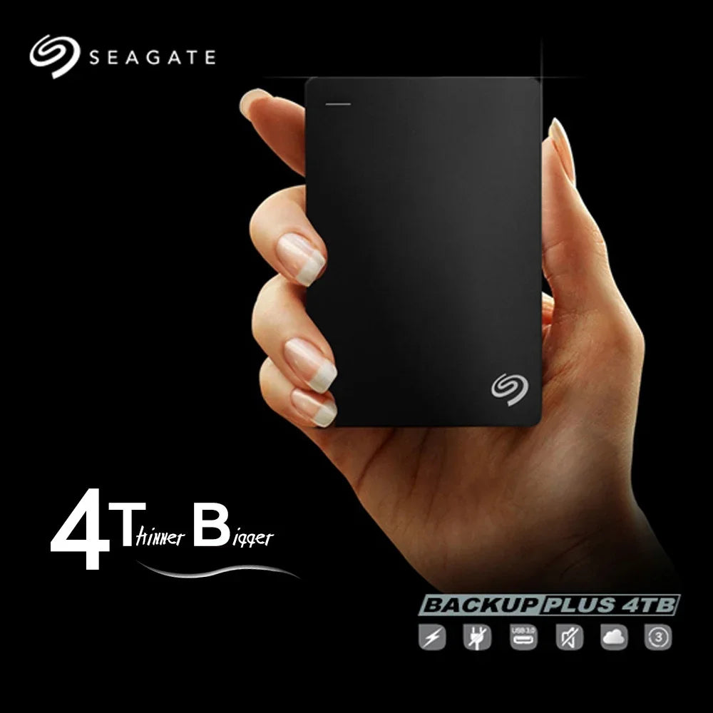 For Seagate External Hard Disk 500GB 1TB 2TB Storage Backup +Ultra-Thin USB 3.0 HDD 2.5 "Portable