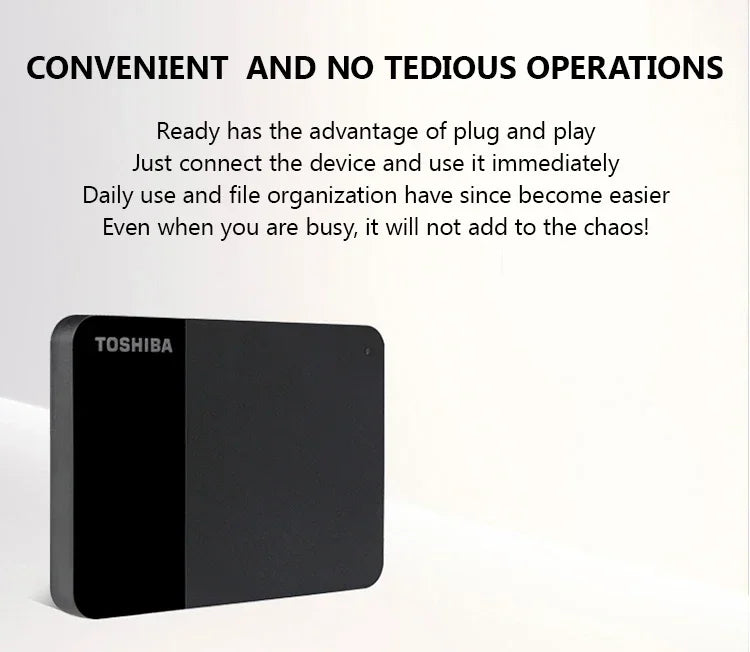 A3  A5 HDTB410YK3AA Canvio Basics For Toshiba 500GB 1TB 2TB Portable External Hard Drive USB 3.0, Black