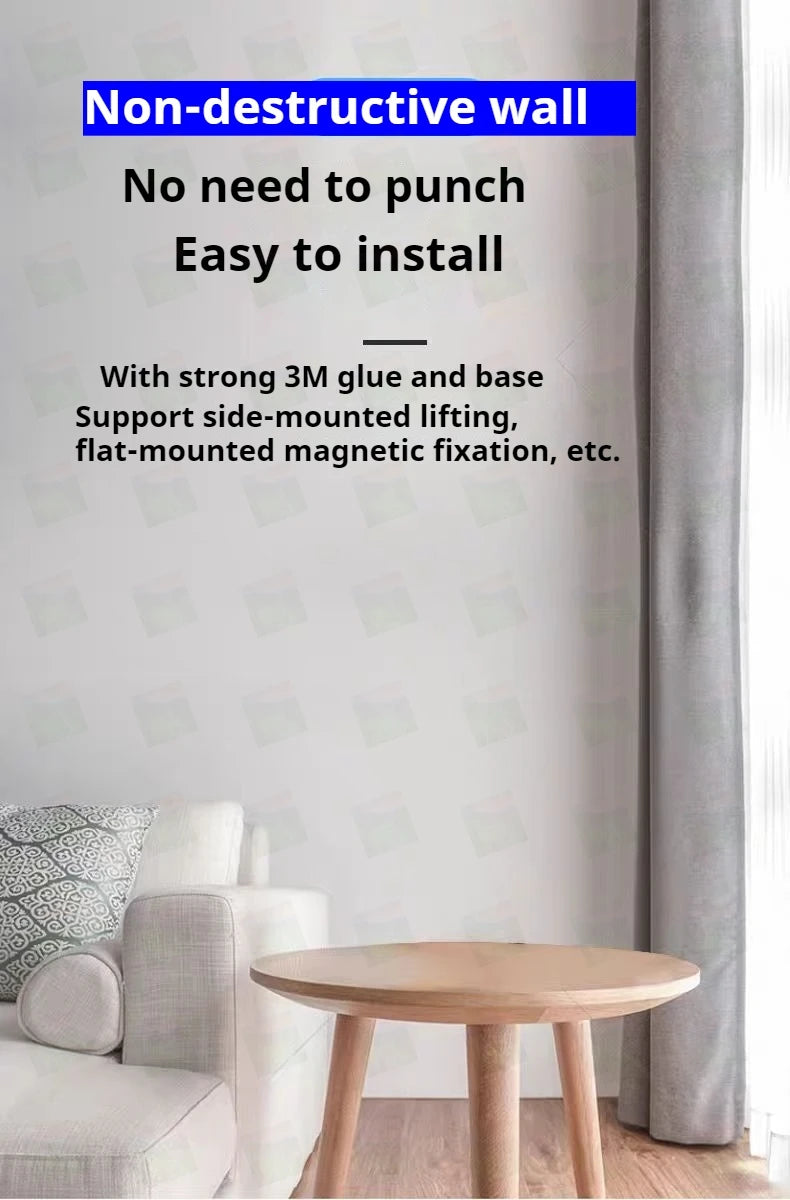 Q Brand Ultra-High Definition Small Camera Wireless Monitor Home Wifi Remote Mobile Phone 360-Degree Panoramic Mini Photography Indoor Home Connected Plug-In-Free Cat Eye Non-Micro Non-Invisible Non-Hidden