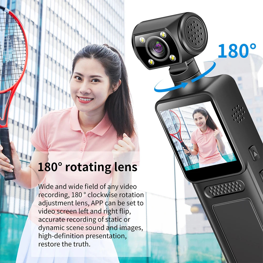 Ultra HD 4K Mini Camera WiFi Portable Small Digital Video Recorder Police BodyCam Infrared Night Vision Miniature Camcorder L10
