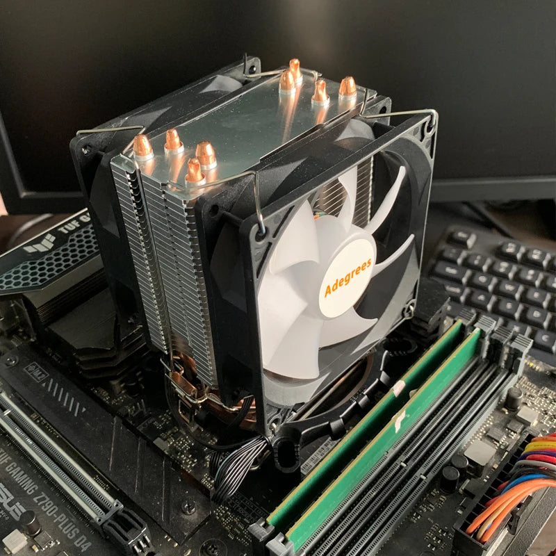 X99 CPU Air Cooler 2/4 Heat pipes 3PIN/4PIN Quiet CPU RGB Cooling Fan For Intel LGA 775 1366 1151 1155 1200 1700 2011 AM4 AM5