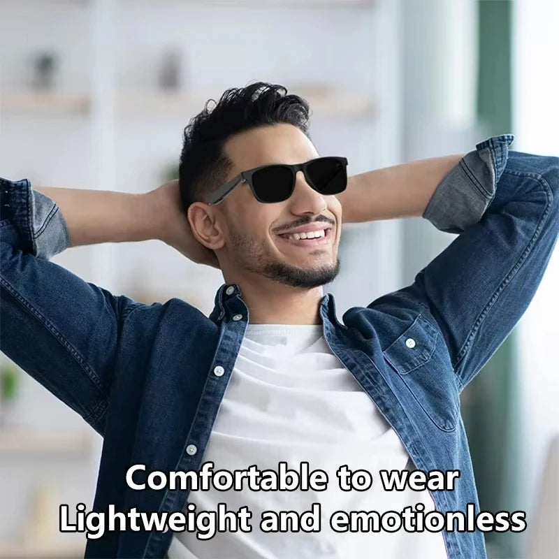 Lenovo AI Smart Glasses 8K 1600MP Touch Control Photo Recording Voice Assistant Translator Music Wireless Bluetooth Sunglasses