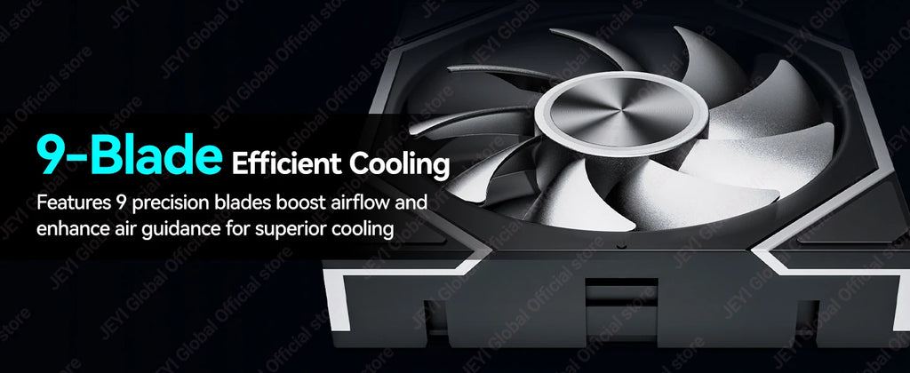 JEYI 12CM ARGB PC Fans Hydro Bearing Fan Infinity Mirror 30dB(A) cooling fan 5V3pin PWM 800-2000RPM Forward/Reverse Blade Fan