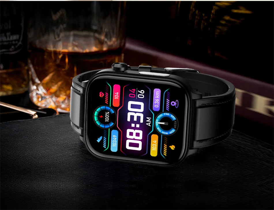 2025 New 24-Hour Health Monitoring Smart Watch Men Uric Acid Blood Lipids Heart Rate Bluetooth Call Smartwatch Women