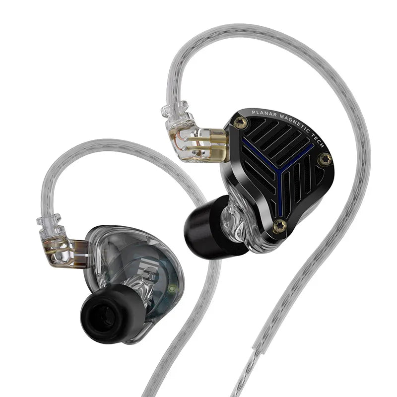 KZ PRX Fourth-Generation Planar Diaphragm Earphones HiFi Bass Earbuds Sport Monitor Headset with High-Purity Silver-Plated Cable