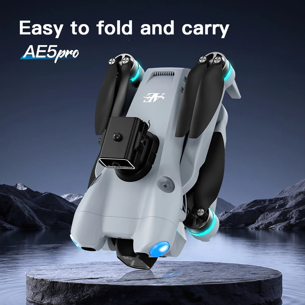 2026 New AE5 Drone 4K Professional Dual Camera Dron Optical Flow Localization 3-Sided Obstacle Avoidance Quadcopter