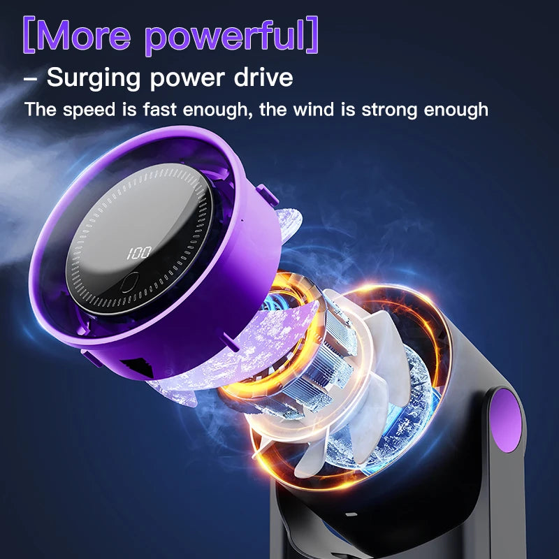 TINSOL New Desktop Electric Fan Air Circulator, Wireless Portable Home Silent Ventilator Suitable for Desktop Wall and Ceiling