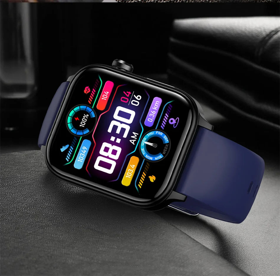 2025 New 24-Hour Health Monitoring Smart Watch Men Uric Acid Blood Lipids Heart Rate Bluetooth Call Smartwatch Women