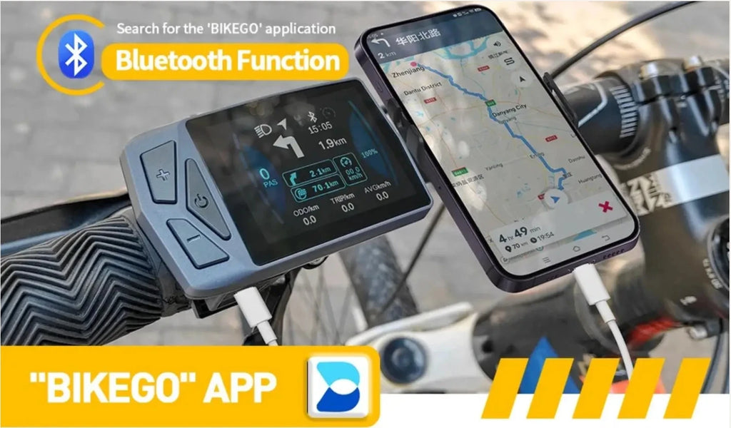 BaFang Electric Assisted Bicycle Color Bluetoth Display EB02 CAN Protocol Mid Motor M510 M600 M820 M800 M200 M300 M620 M500 M410