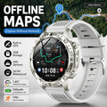 New Outdoor Offline GPS Map Smart Watch 2GB Memory AI Chat GPT Bluetooth Call 3ATM Waterproof AMOLED HD Men Sports Smartwatches