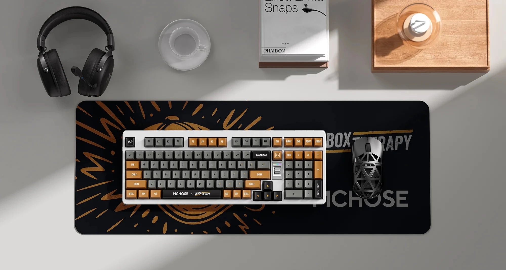 MCHOSE x Unbox Therapy - UT98 Gaming Mechanical Keyboard Wireless Quiet Offices KeyboardRGB Backlit Customized Silent Keyboard