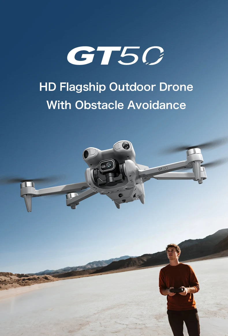NEW GT50 PRO MIni 5 pro RC Drone 8K HD Dual Cameras WiFi GPS 20mins Flight Aerial Photography Quadcopter Remote Control UAV Toys