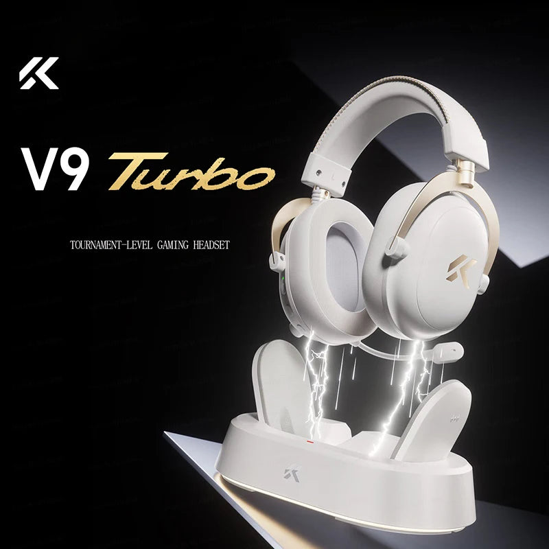 MCHOSE V9 Turbo Wireless Charging Gaming Headset Over-Ear Four-Mode with Microphone Professional Esports Headphones