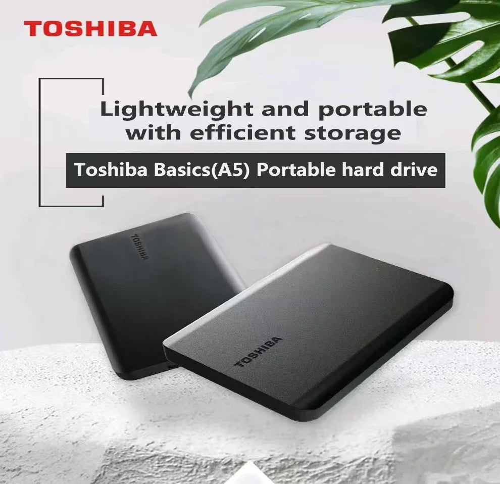 A3  A5 HDTB410YK3AA Canvio Basics For Toshiba 500GB 1TB 2TB Portable External Hard Drive USB 3.0, Black