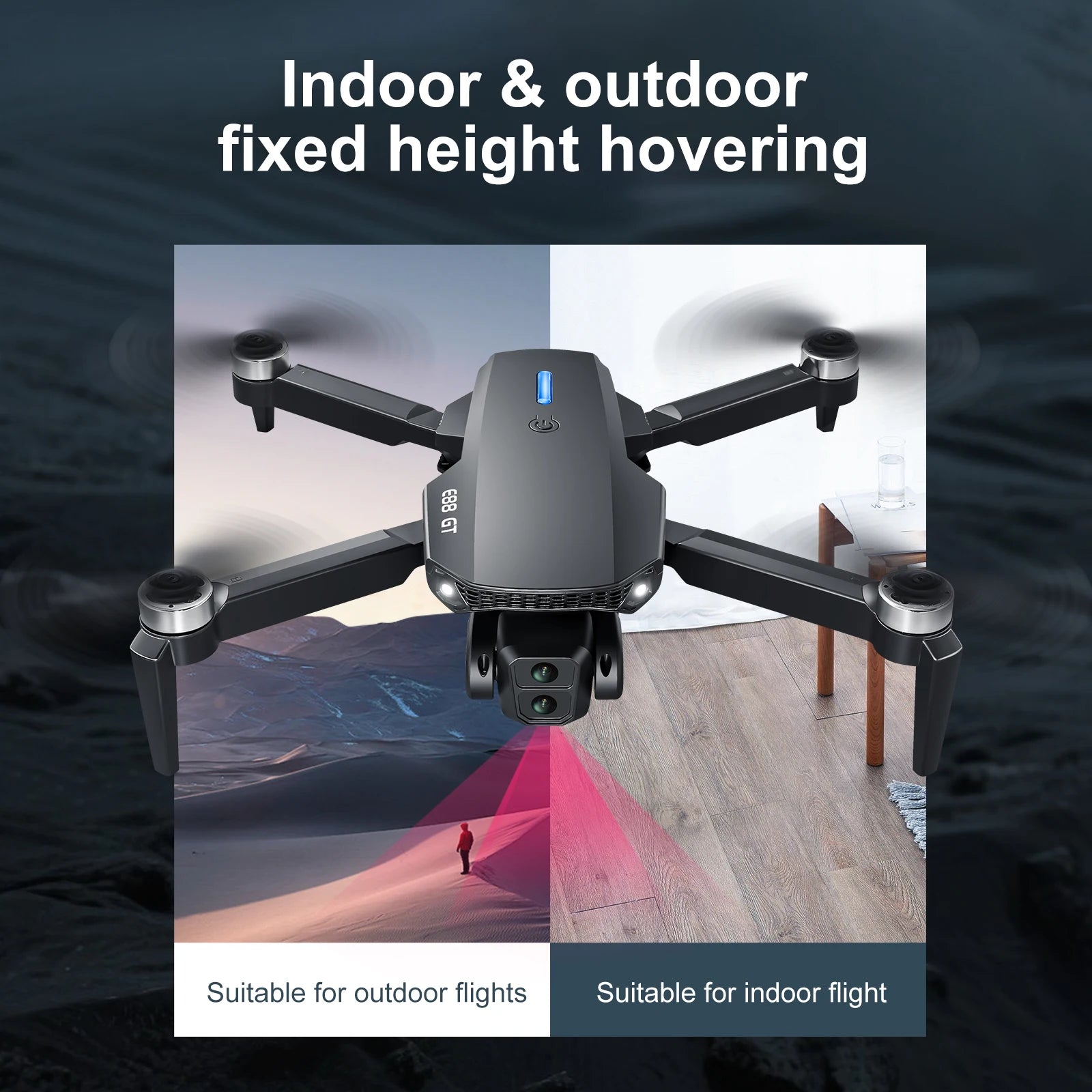 2026 E88 PRO RC Toy Mini Drone With 4.3 Inch Screen Drones HD Camera WiFi FPV Height Maintain FPV Quadcopter Beginner Drone