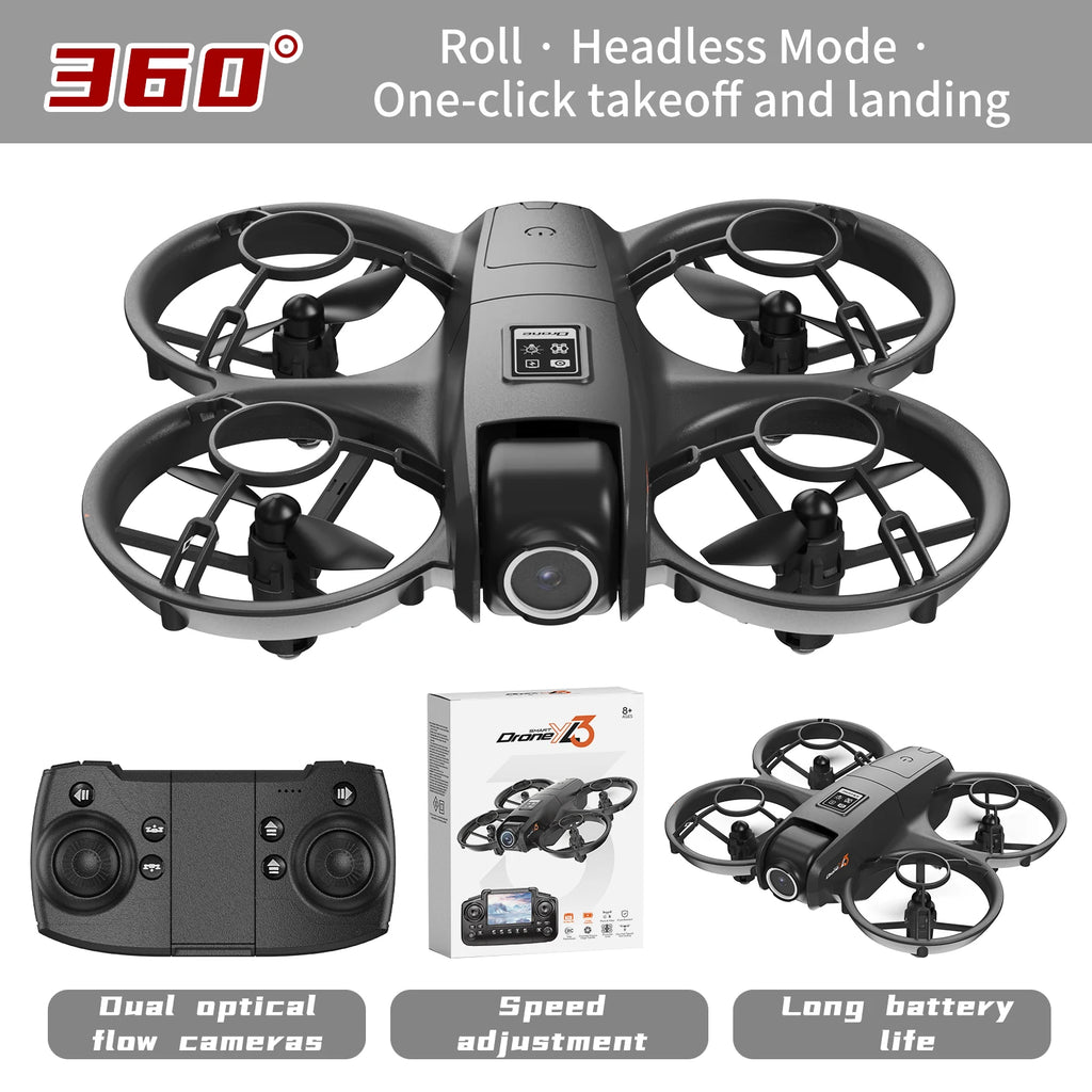 2026 Mini Quadcopter Screen Aerial Photography High-Definition Dual-Camera Foldable 3D Flip App Control Drone Optical Flow