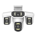 8K 15MP Security WIFI Camera Three Screen Outdoor Cam Four Lens Ai Human Detection Waterproof CCTV Video IP Cameras Onvif Yoosee