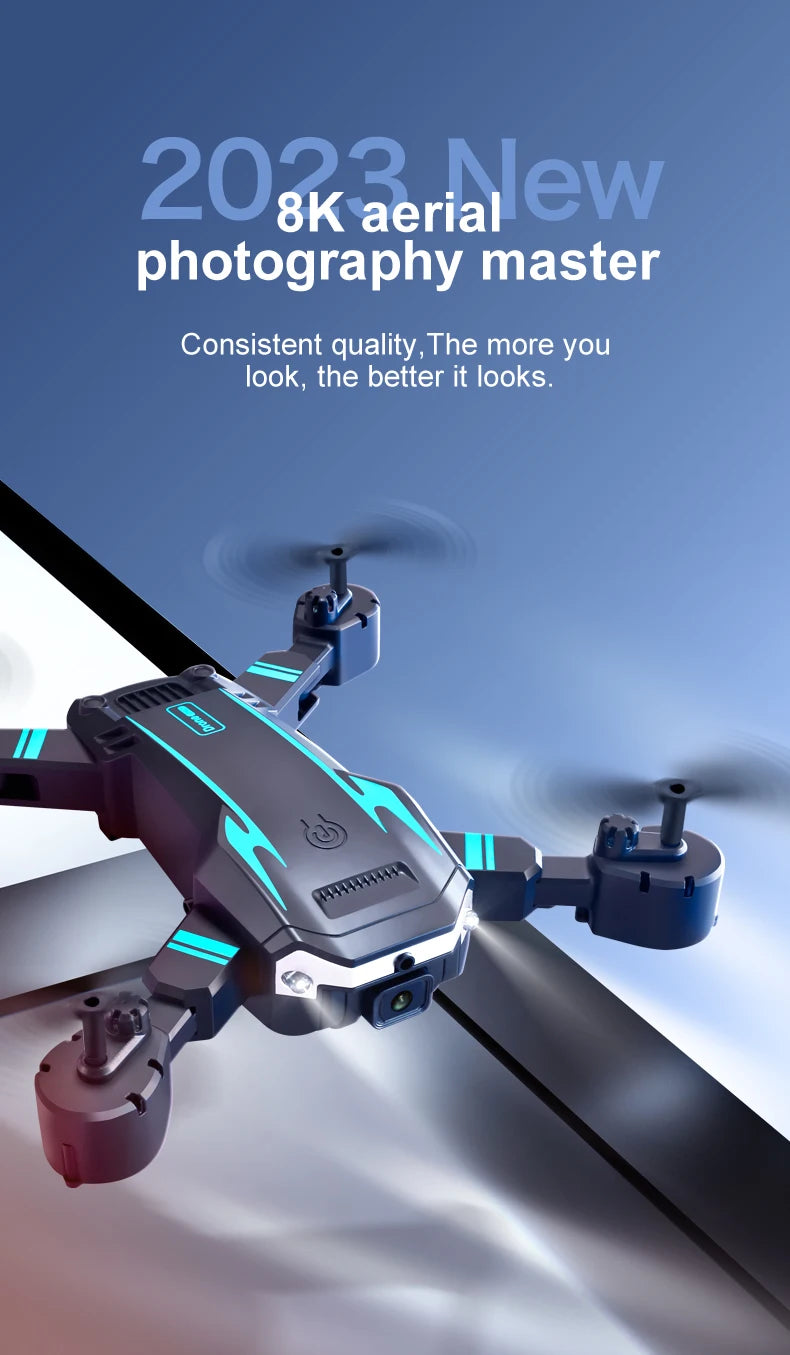 S6 Pro Mini Drone 8K 5G WIFI Professional HD Aerial Photography Dual Camera 360 Obstacle Avoidance Quadrotor Toy