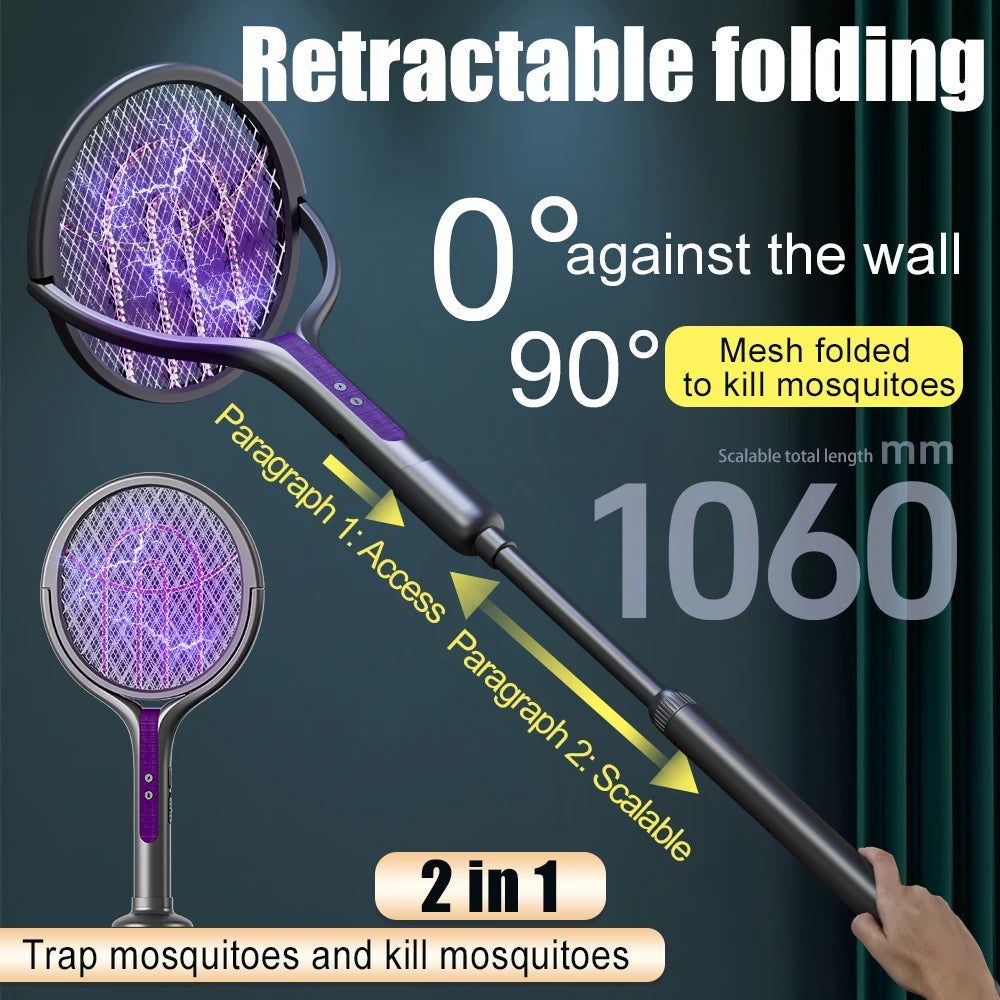 2-in-1 multi functional mosquito killer multi functional electric fly mosquito killer lamp angle retractable USB reactive