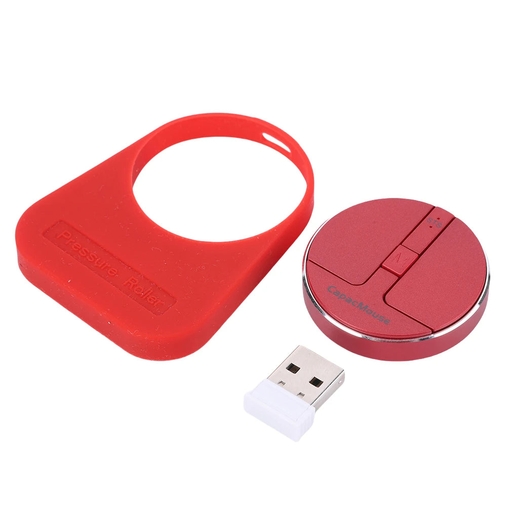 Wireless Mouse 3 Mode Bluetooth5.2/2.4G/USB Mini Capacitive Mice Ultra Thin Wireless Computer Mouse Adjustable DPI for PC Laptop