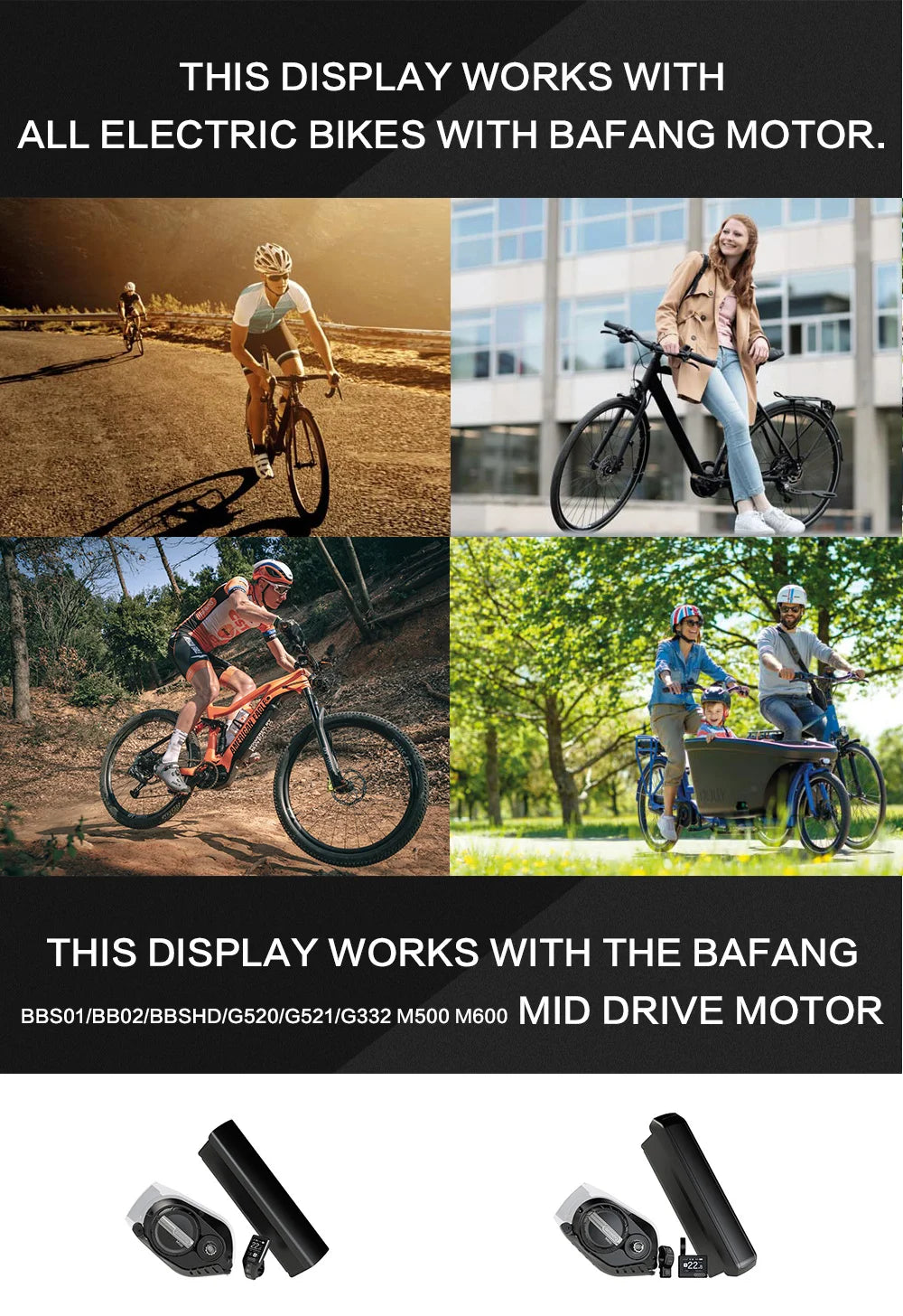 Bafang E-bike HDMI  OLED Colour OLED Display DZ41 For BBS01/BB02/BBSHD/M400/M500/M600/M620 Bafang Motor CAN Protocol