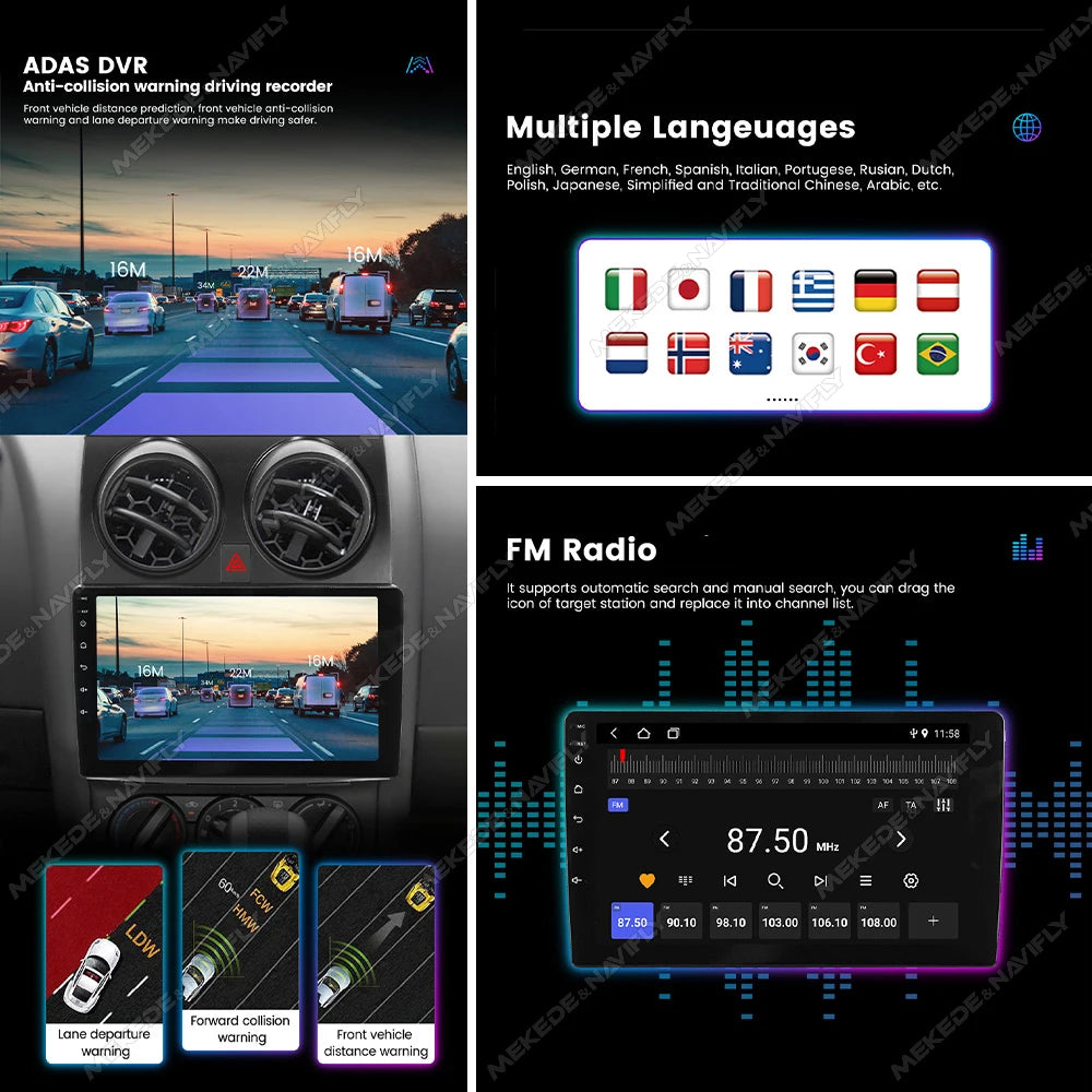 Wireless Carplay Car Radio Stereo For KIA PICANTO Morning 2011-2016 Multimedia Player All-in-one GPS Navigation Autoradio WIFI