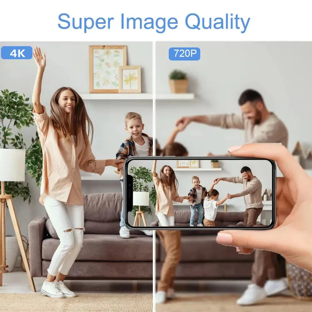 Brand new 4K HD mini WiFi camera, supporting remote viewing, motion detection, loop recording, home DIY wireless camera