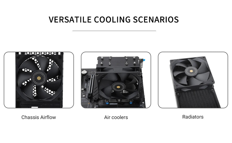 Thermalright 120mm Case Fan TL-G12/G12B/G12RB CPU Cooling Fan 120mm Silent-Balance Fan Reverse Airflow Design Fan