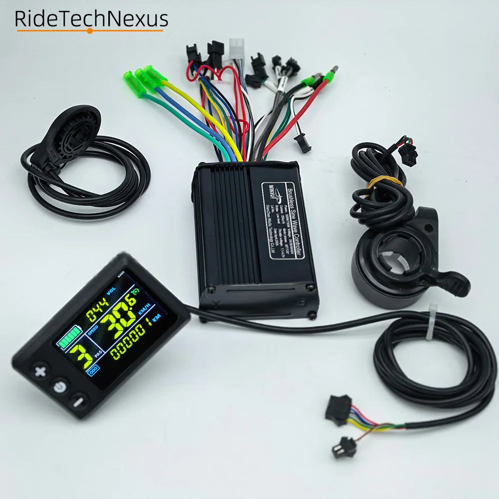 36V 48V 60V 25A 500W 750W E-bike Brushless Motor Sine Wave Controller S866 LCD Color Display for Electric Mountain Bike Scooter
