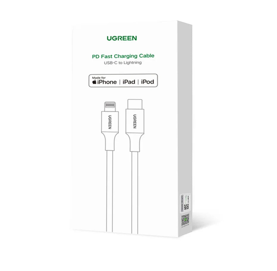 UGREEN MFi 20W PD USB C to Lightning Cable for iPhone 14 13 12 Pro Max Fast Charging for iPad Mini Phone Type C Cable