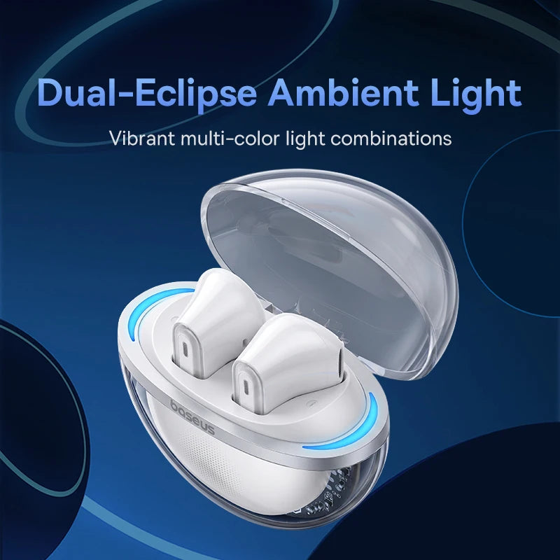 Baseus Bowie E5x True Wireless Earbuds Bluetooth 5.3 Semi-in-Ear Earphones 4-Mic AI ENC 25H Playtime Ear buds