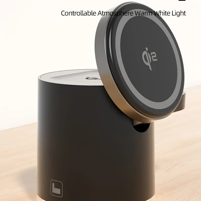 4 in 1 Foldable Fast Charging Station Qi2 15W Magnetic Wireless Charger for Magsafe iPhone16/15/14/13/12 Apple Watch AirPods Pro