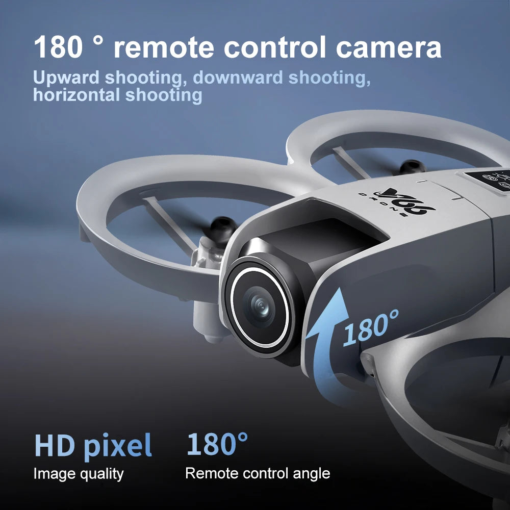 New V66 Mini Drone WIFI FPV Hover 4K Professional HD Camera Pocket Coloful Lights Dron Rc Plane Foldable RC Quadcopter Boy Toys