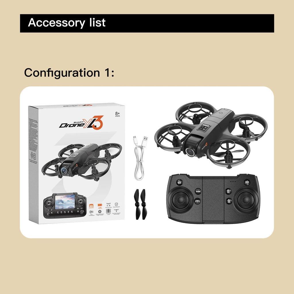 2026 Mini Quadcopter Screen Aerial Photography High-Definition Dual-Camera Foldable 3D Flip App Control Drone Optical Flow