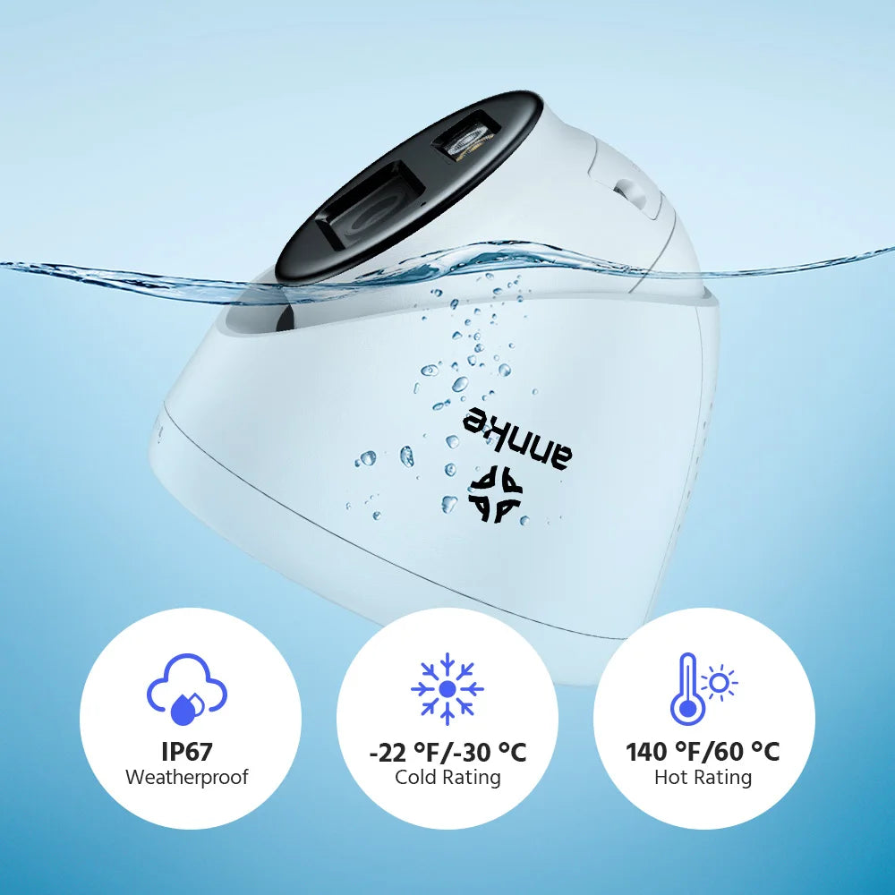 ANNKE 3K IR Network Security IP Camera Two-Way Audio Support flashing/ Audio alarm Smart Dual-Light Waterproof POE Camera 2.8 mm