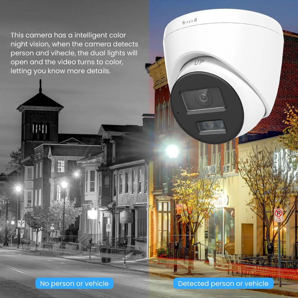 Anpviz 8MP Smart Dual-Light POE IP Camera Outdoor 24/7 ColorVU  CCTV Video Surveillance IP67 SD Card H.265 Motion Detection 2.0