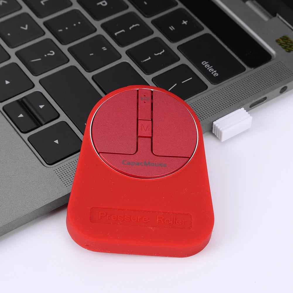 Wireless Mouse 3 Mode Bluetooth5.2/2.4G/USB Mini Capacitive Mice Ultra Thin Wireless Computer Mouse Adjustable DPI for PC Laptop