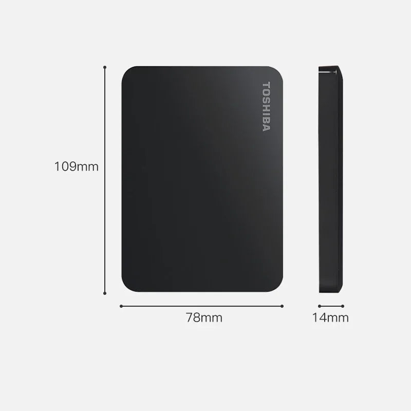 A3  A5 HDTB410YK3AA Canvio Basics For Toshiba 500GB 1TB 2TB Portable External Hard Drive USB 3.0, Black