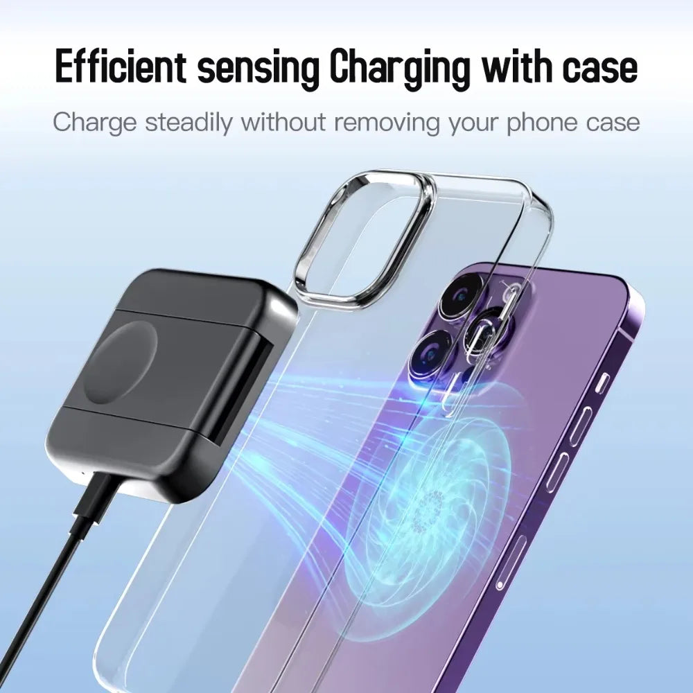 2 in 1 Foldable Magnetic Wireless Charger For Magsafe iPhone 16 15 14 13 12 Samsung Xiaomi Apple Watch 9-2 Airpods Fast Charging