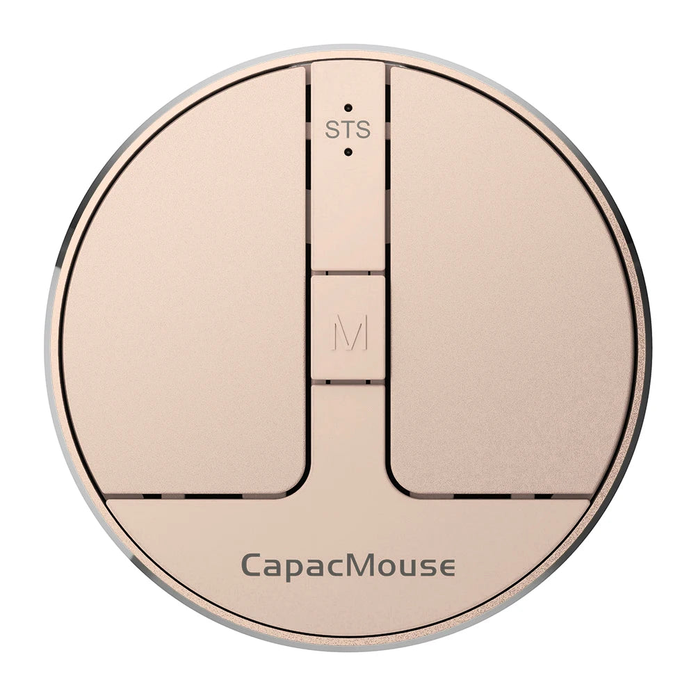 Wireless Mouse 3 Mode Bluetooth5.2/2.4G/USB Mini Capacitive Mice Ultra Thin Wireless Computer Mouse Adjustable DPI for PC Laptop